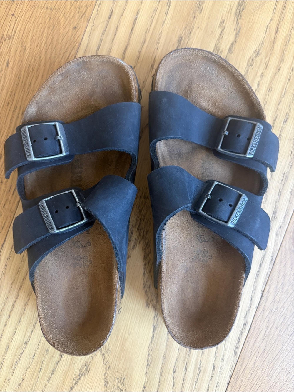 Birkenstock Black Two-Strap Sandals